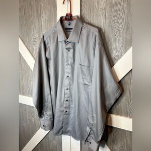 153. Geoffrey Beene Gray/Silver Classic Fit, Non-Iron 18 36/37